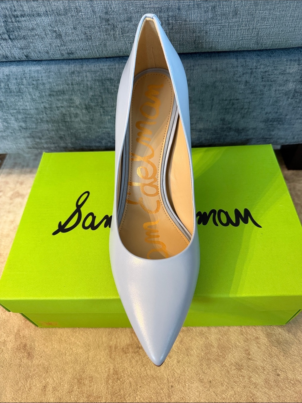Sam Edelman Hazel Blue Pointed-Toe Stiletto Pump - Picture 3 of 7